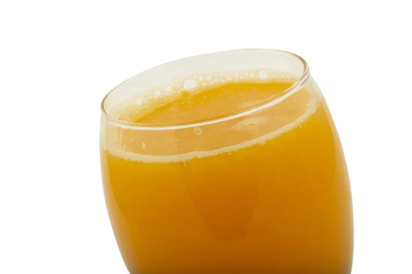 Glass Orange Juice Isolated White Clipping Path — Stock Photo, Image