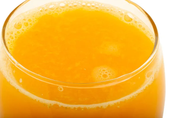 Glas Orangensaft Isoliert Auf Weißem Weg — Stockfoto