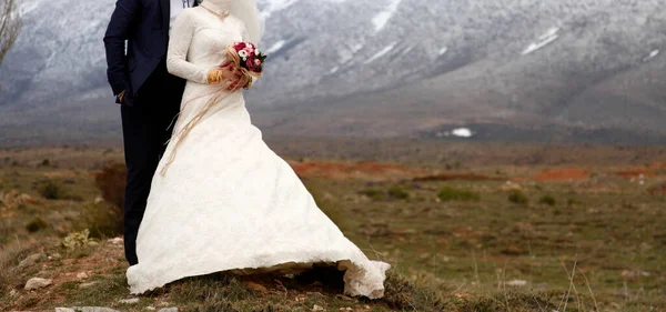 Невеста Жених Перед Свадьбой — стоковое фото