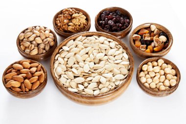 Karışık fındık ve kurutulmuş meyve.