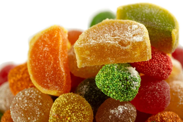 Sweet Dessert Colorful Fruit Jelly Candy — Stock Photo, Image