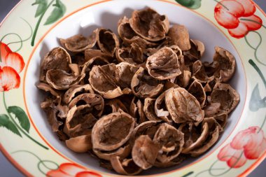 Doku, boş kabuk cevizden.