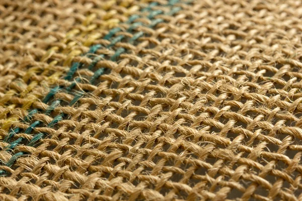 Toile Jute Brune Texture Fond Textile — Photo