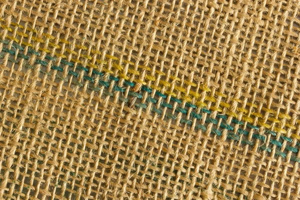 Brown Burlap Textile Background Texture — Stock Photo, Image