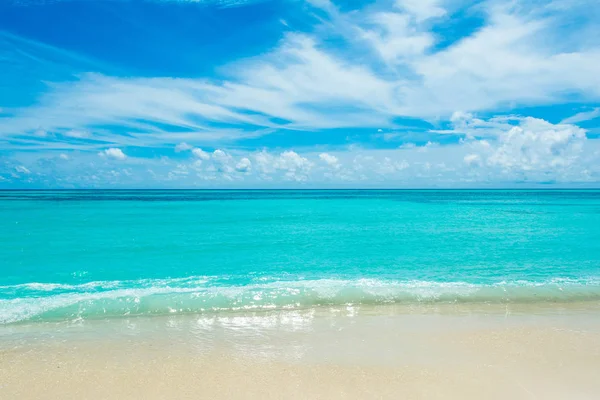 Beau Paysage Océan Indien Turquoise Clair Les Îles Maldives — Photo