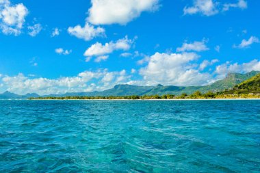 Güzel yaz manzara tropik sahil 