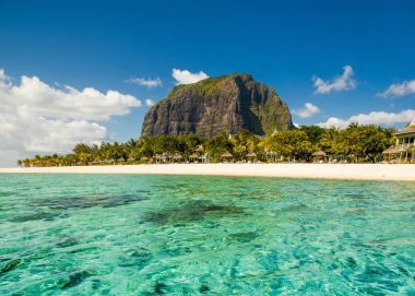 Mauritius Adası manzara panoramik manzaralı