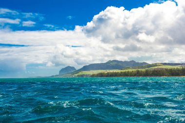 Güzel yaz manzara tropik sahil 