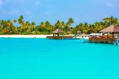 Güney Ari Atoll, Dhidhoofinolhu, Maldivler - 4 Temmuz 2017: Overwat