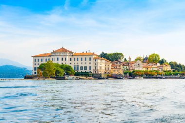 Isola Bella, İtalya 'nın güzel sonbahar manzarası