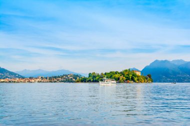 İtalya, Isola Madre 'nin güzel sonbahar manzarası
