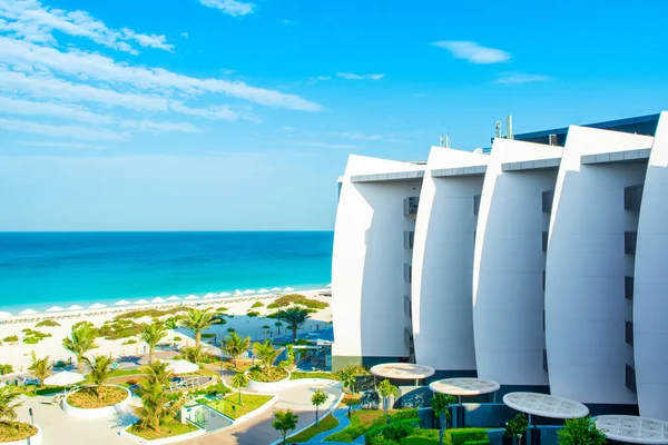 Saadiyat Island Emiratos Árabes Unidos Enero 2020 Luxury Beachfront Hotel — Foto de Stock