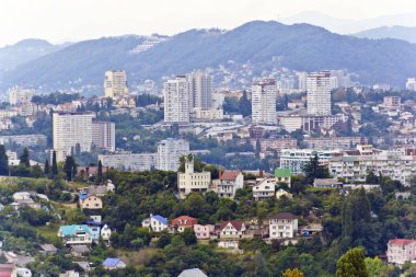 Rus şehir Sochi Panoraması