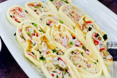 Restoran çatal ile Rus gıda