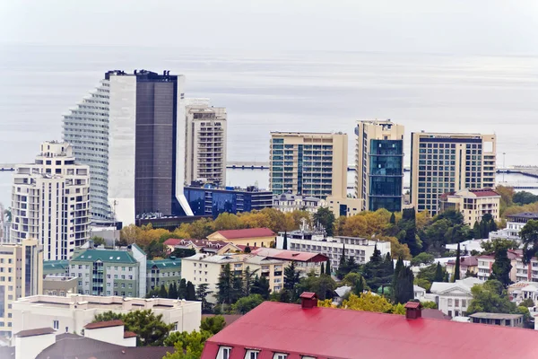 Panorama van de Russische stad Sotsji — Stockfoto