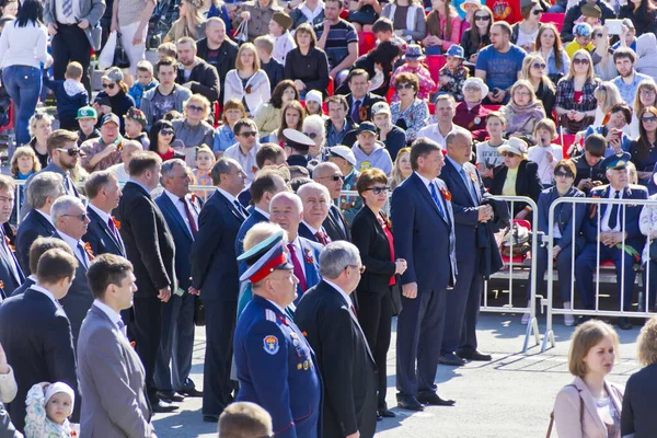 Samara Rosja Maja 2016 Rosyjska Ceremonia Otwarcia Parady Wojskowej Dniu — Zdjęcie stockowe