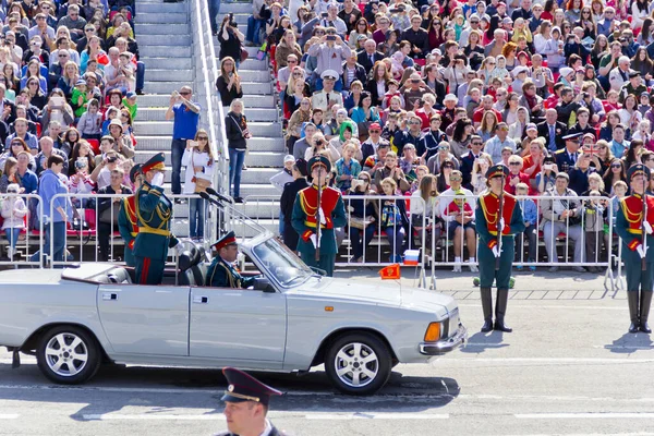 Samara Rosja Maja 2016 Rosyjska Ceremonia Otwarcia Parady Wojskowej Dniu — Zdjęcie stockowe