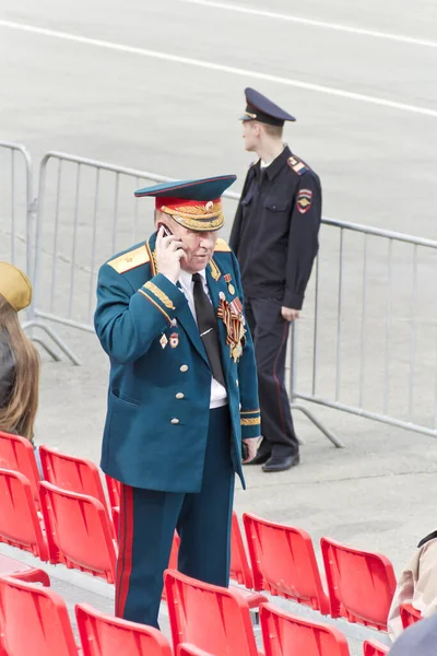 Samara Rusko Května 2017 Ruský Generál Slavnostní Přehlídce Výroční Den — Stock fotografie