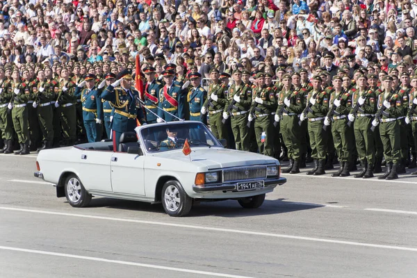Samara Rússia Maio 2017 Cerimônia Russa Abertura Desfile Militar Dia — Fotografia de Stock