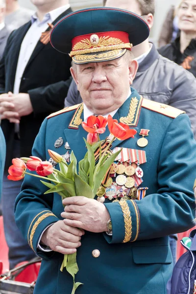 Samara Russia May 2017 Russian General Celebration Parade Annual Victory — Stock Photo, Image