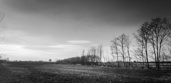 Flat land in the countryside