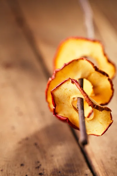 Rodajas de manzana secas — Foto de Stock