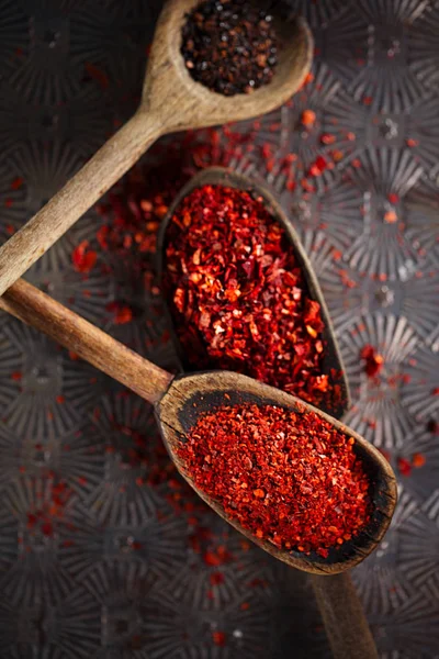 Chiles rojos picantes pimienta — Foto de Stock