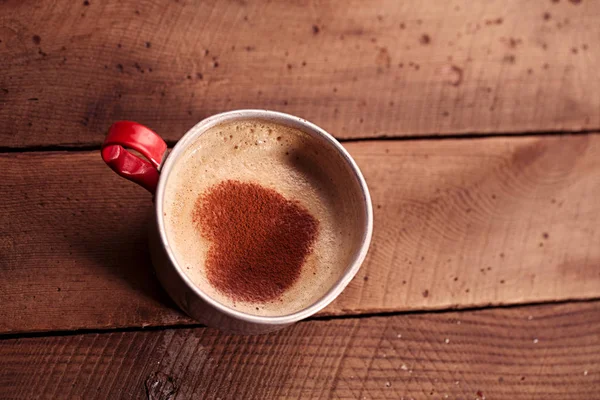 Coffee  in vintage mug — Stock Photo, Image