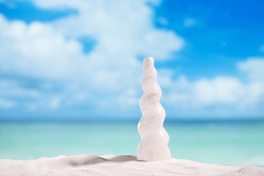 beyaz kristal selenit sarmal