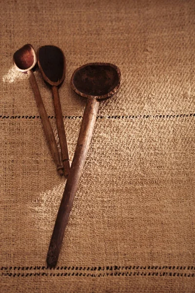 Vintage wooden spoons — Stock Photo, Image