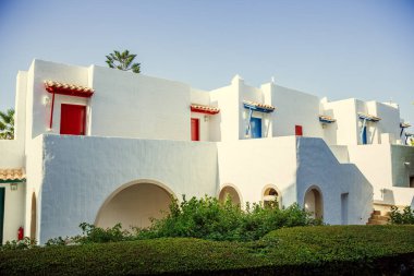 Dış otel Ege Denizi'ndeki Yunan tarzı