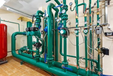 Endüstriyel, gaz Kazan evde pompa istasyonu