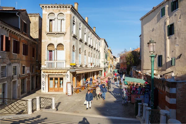 İtalya, Venedik, 25 Şubat 2017. Venedik su Venedik 