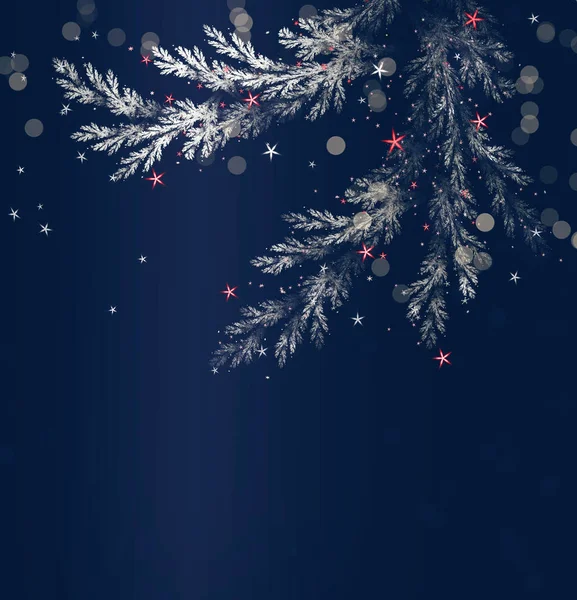 Magic forest fractal background for Christmas designs — Stock Photo, Image