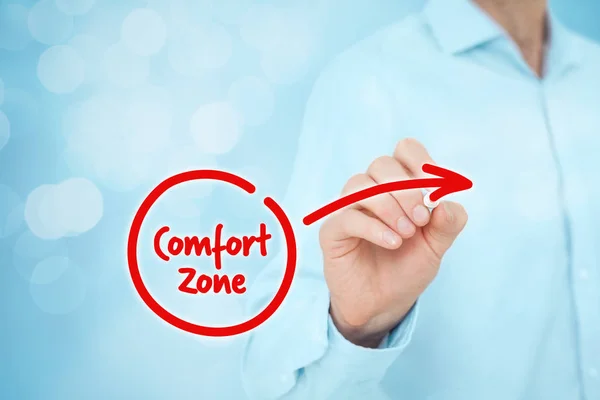 Lasciare la zona comfort — Foto Stock