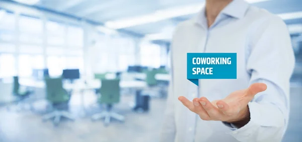 Geschäftsleute bieten Coworking Space — Stockfoto