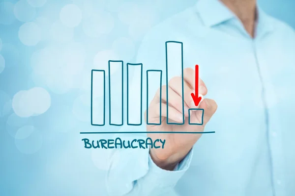 Bureaucratie vermindering concept — Stockfoto