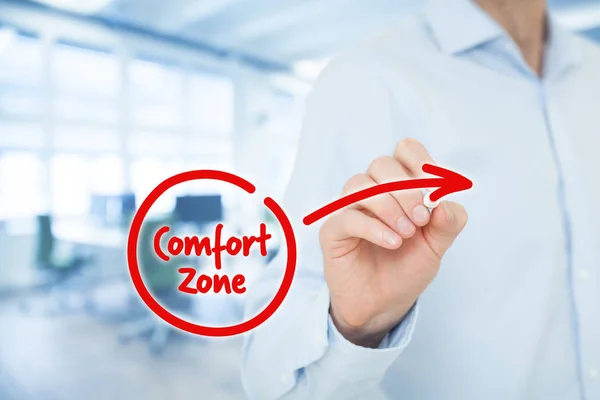 Lasciare la zona comfort — Foto Stock