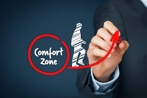 Lasciare la zona comfort — Foto Stock