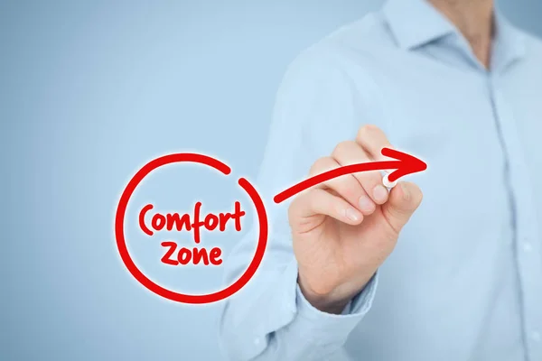 Lasciare la zona comfort — Foto Stock