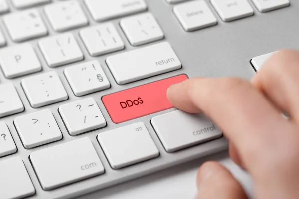 DDoS επίθεση έννοια — Φωτογραφία Αρχείου