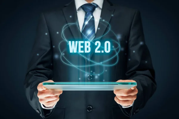 Web 2.0 современная концепция Интернета . — стоковое фото