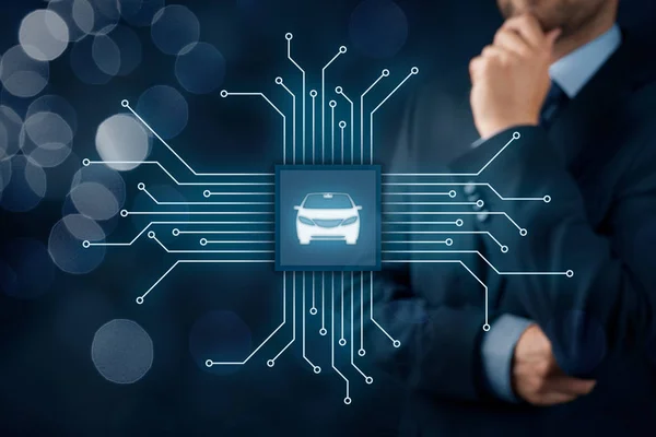 Concetto di auto intelligenti — Foto Stock