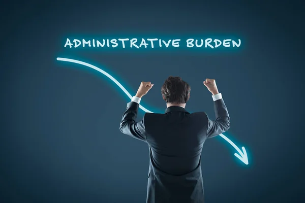Concepto de reducción de cargas administrativas —  Fotos de Stock