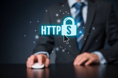 Internet kavramı güvenli Https-.