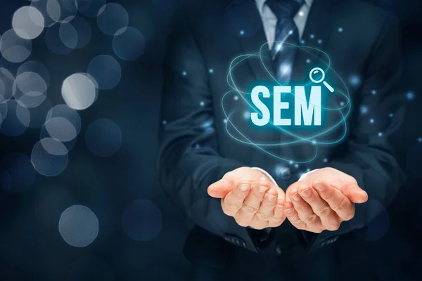 Search engine marketing - SEM concept — Stock Photo, Image