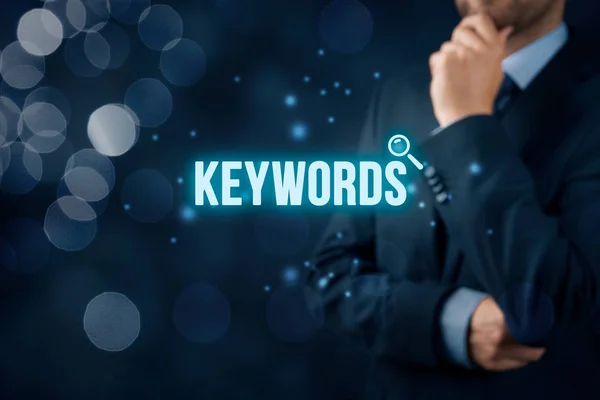 Find keywords - SEO and SEM concept — Stock Photo, Image
