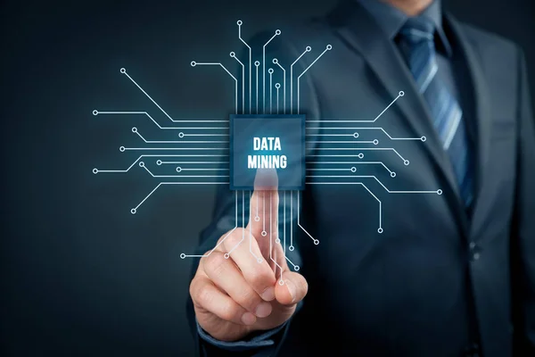 Data mining (gegevens-minig) concept — Stockfoto