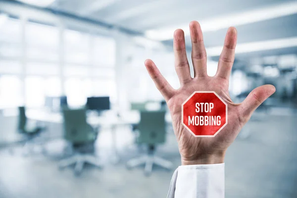 Stop mobbing concept — Stock Photo, Image