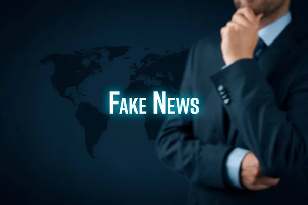 Falska nyheter hot — Stockfoto
